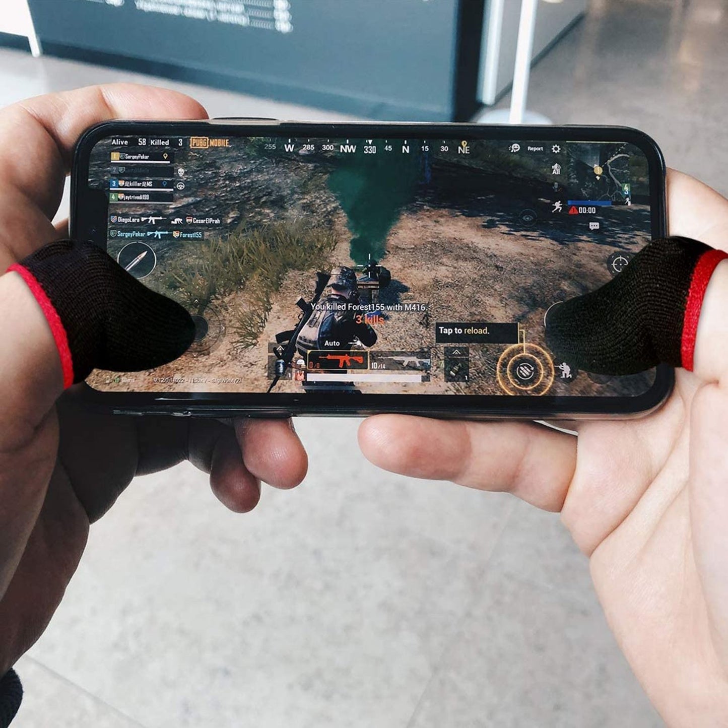 7391 Thumb Finger Sleeve For Mobile Game Pubgcodfreefire (1pair Only)