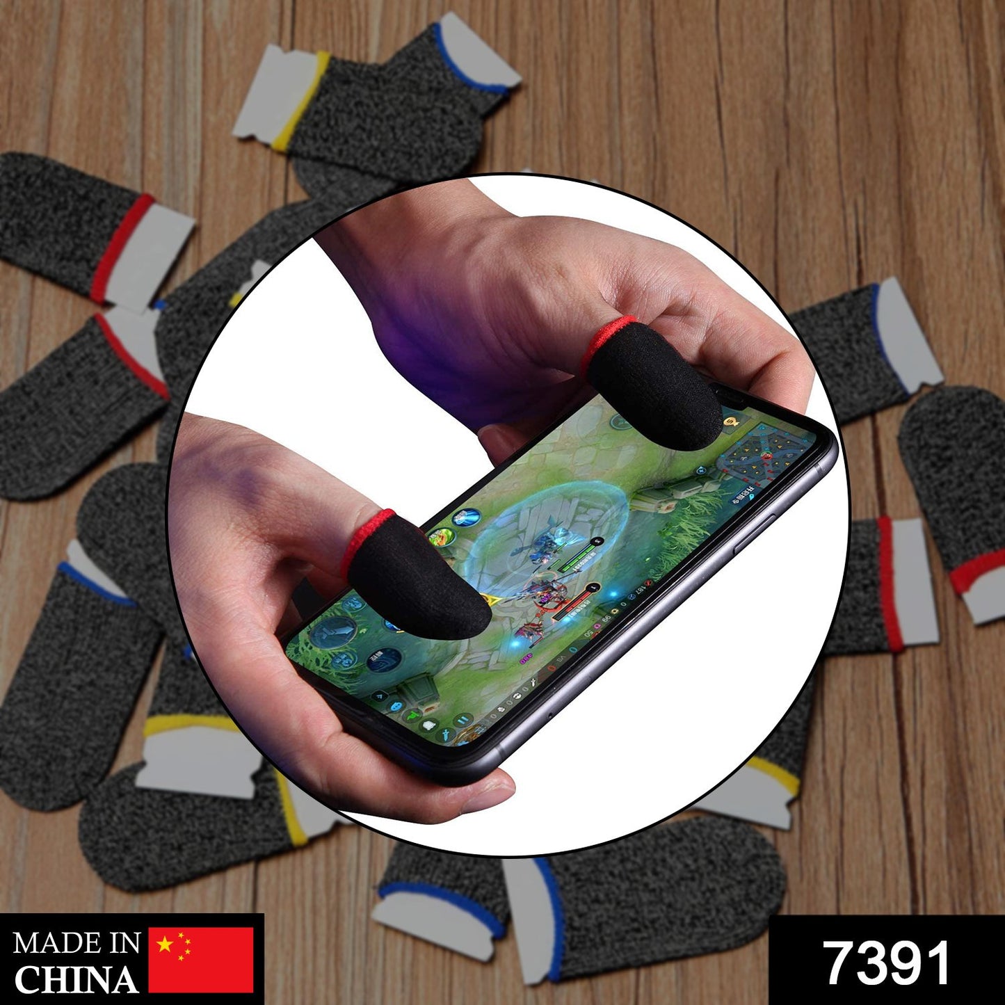 7391 Thumb Finger Sleeve For Mobile Game Pubgcodfreefire (1pair Only)
