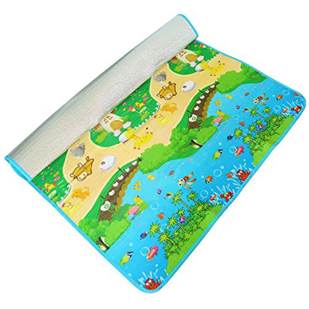 Waterproof Single Side Baby Play Crawl Floor Mat For Kids Picnic School Home